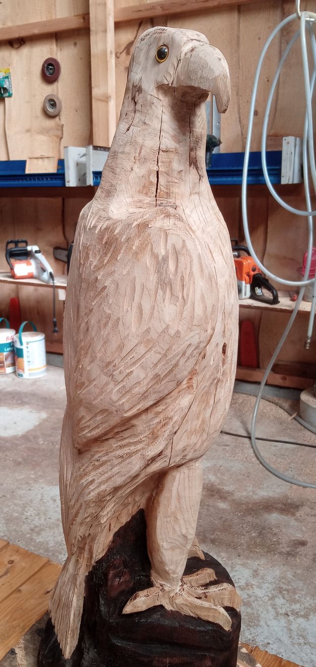 Adler aus Holz